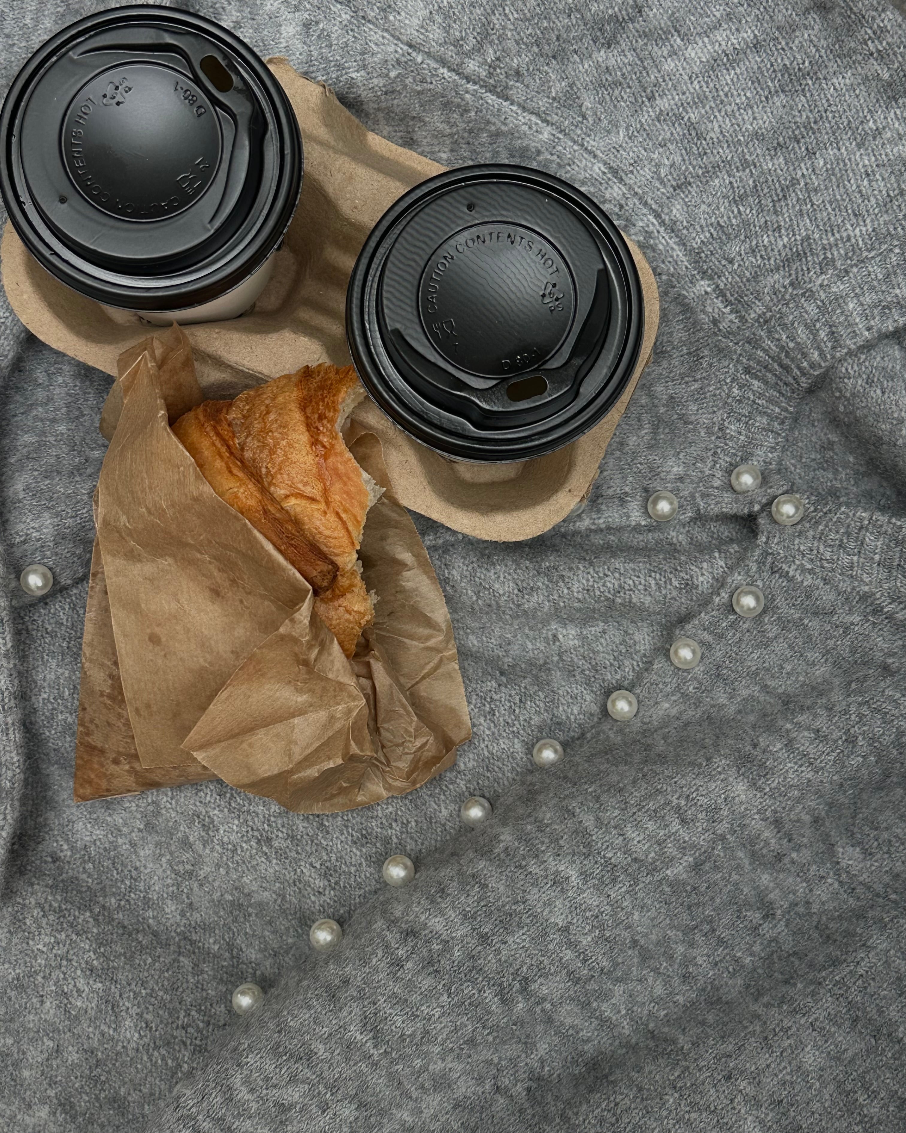 AWMAGALENE Knit Cardigan - Medium Grey Melange